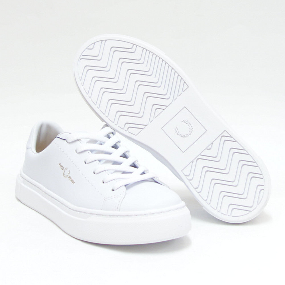 フレッドペリーFREDPERRYB5310100(ユニセックス)B71LEATHERカラー:ホワイトレザースニーカークラシックデザイン「靴」