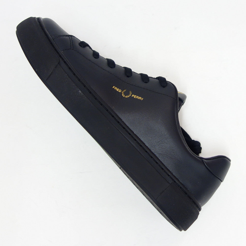 フレッドペリーFREDPERRYB5310774(ユニセックス)B71LEATHERカラー:Black/Goldレザースニーカークラシックデザイン「靴」