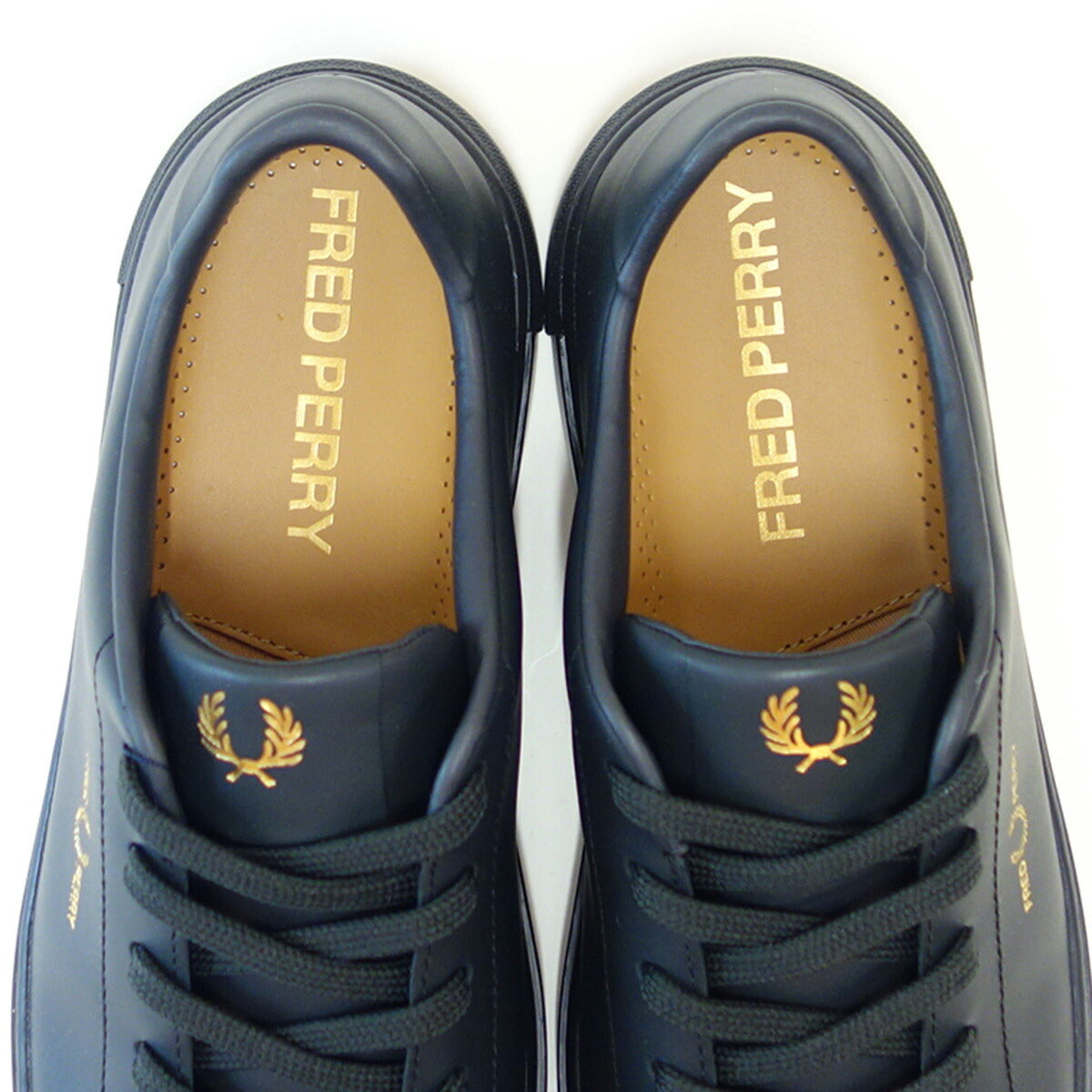 フレッドペリーFREDPERRYB5310U77(ユニセックス)B71LEATHERカラー:NightGreen/Goldレザースニーカークラシックデザイン「靴」