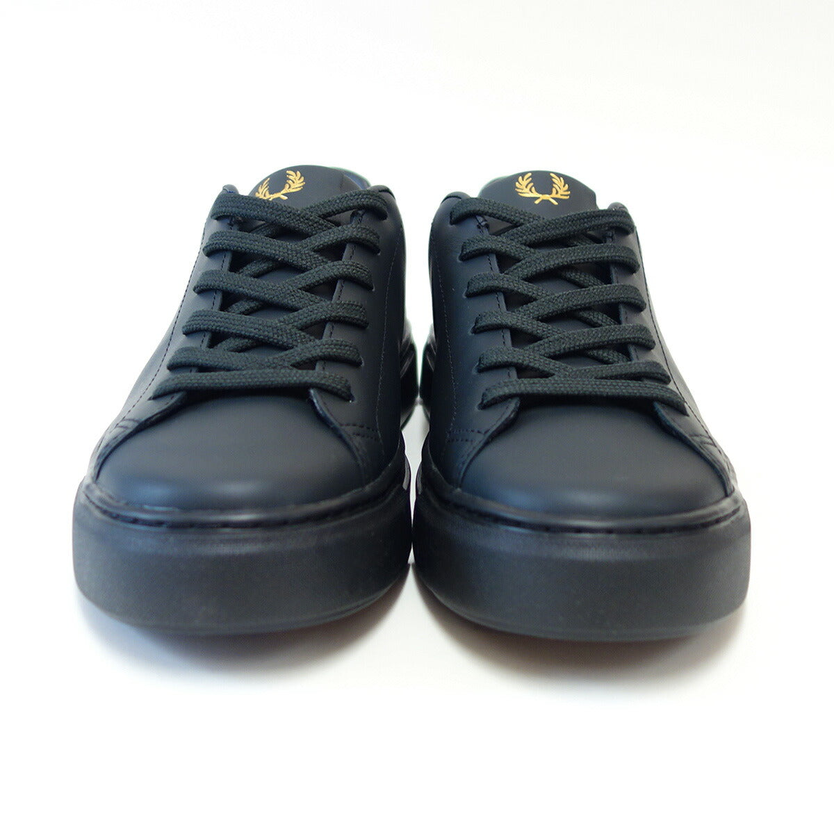 フレッドペリーFREDPERRYB5310U77(ユニセックス)B71LEATHERカラー:NightGreen/Goldレザースニーカークラシックデザイン「靴」
