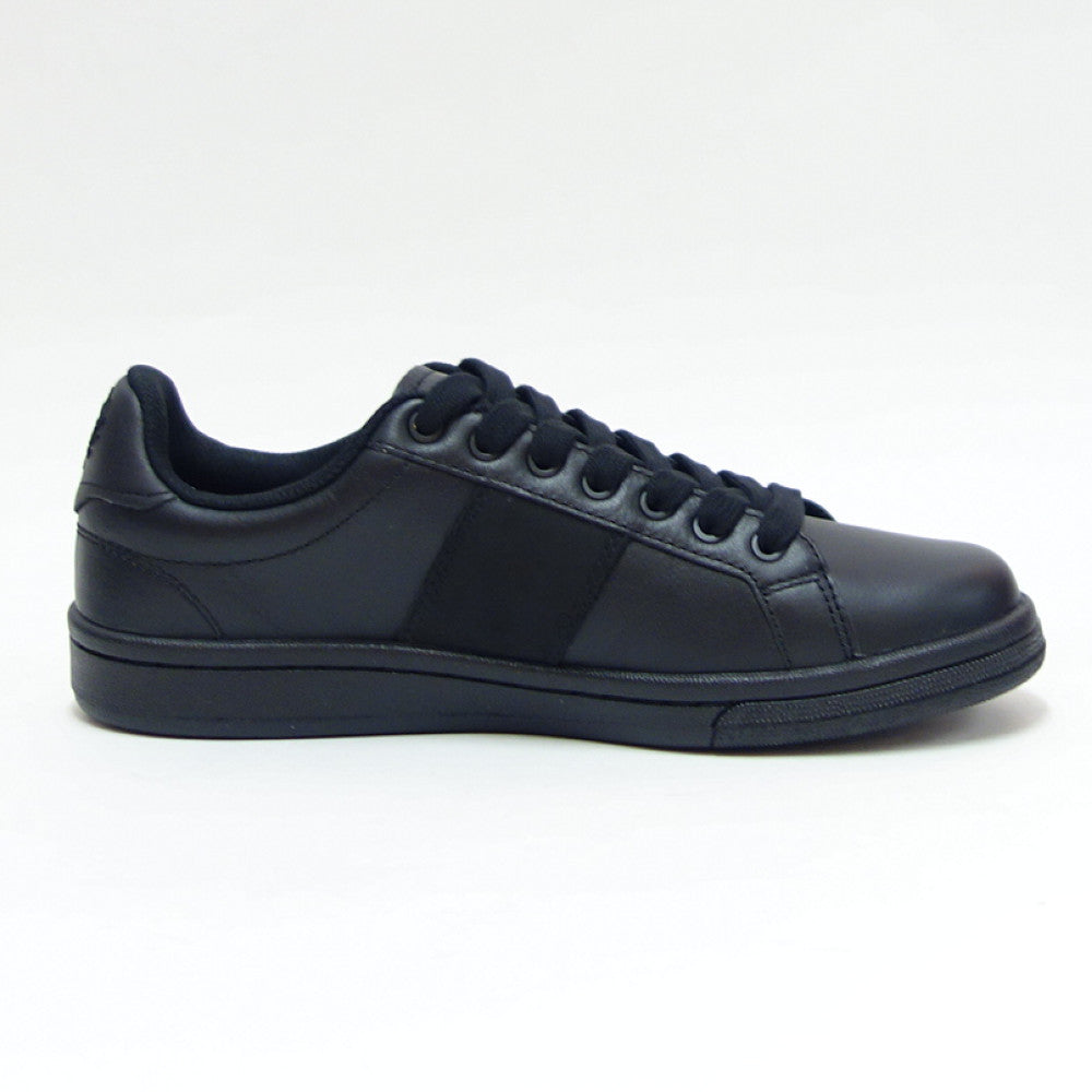 FREDPERRYフレッドペリーB6301102(ユニセックス)B721LEATHERカラー:Black天然皮革のローカットスニーカー「靴」