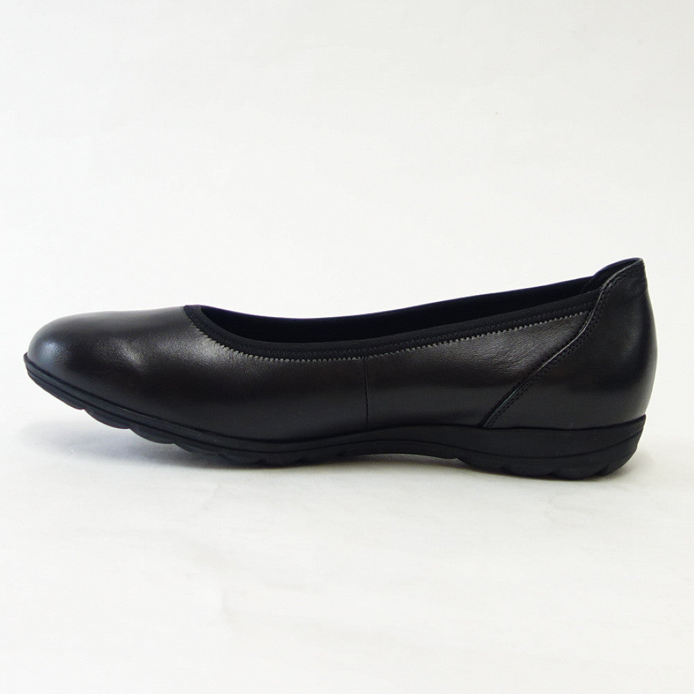 メフィストMEPHISTOEMILIE(エミリー)ブラック天然皮革バレエシューズウォーキングシューズスリッポン(レディース)「靴」正規品快適靴旅行
