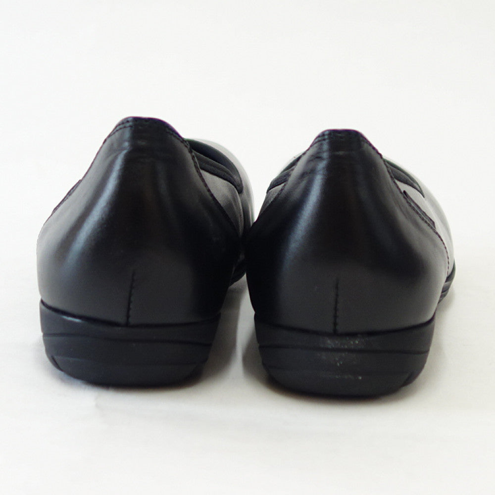 メフィストMEPHISTOEMILIE(エミリー)ブラック天然皮革バレエシューズウォーキングシューズスリッポン(レディース)「靴」正規品快適靴旅行