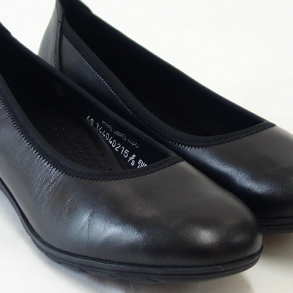 メフィストMEPHISTOEMILIE(エミリー)ブラック天然皮革バレエシューズウォーキングシューズスリッポン(レディース)「靴」正規品快適靴旅行