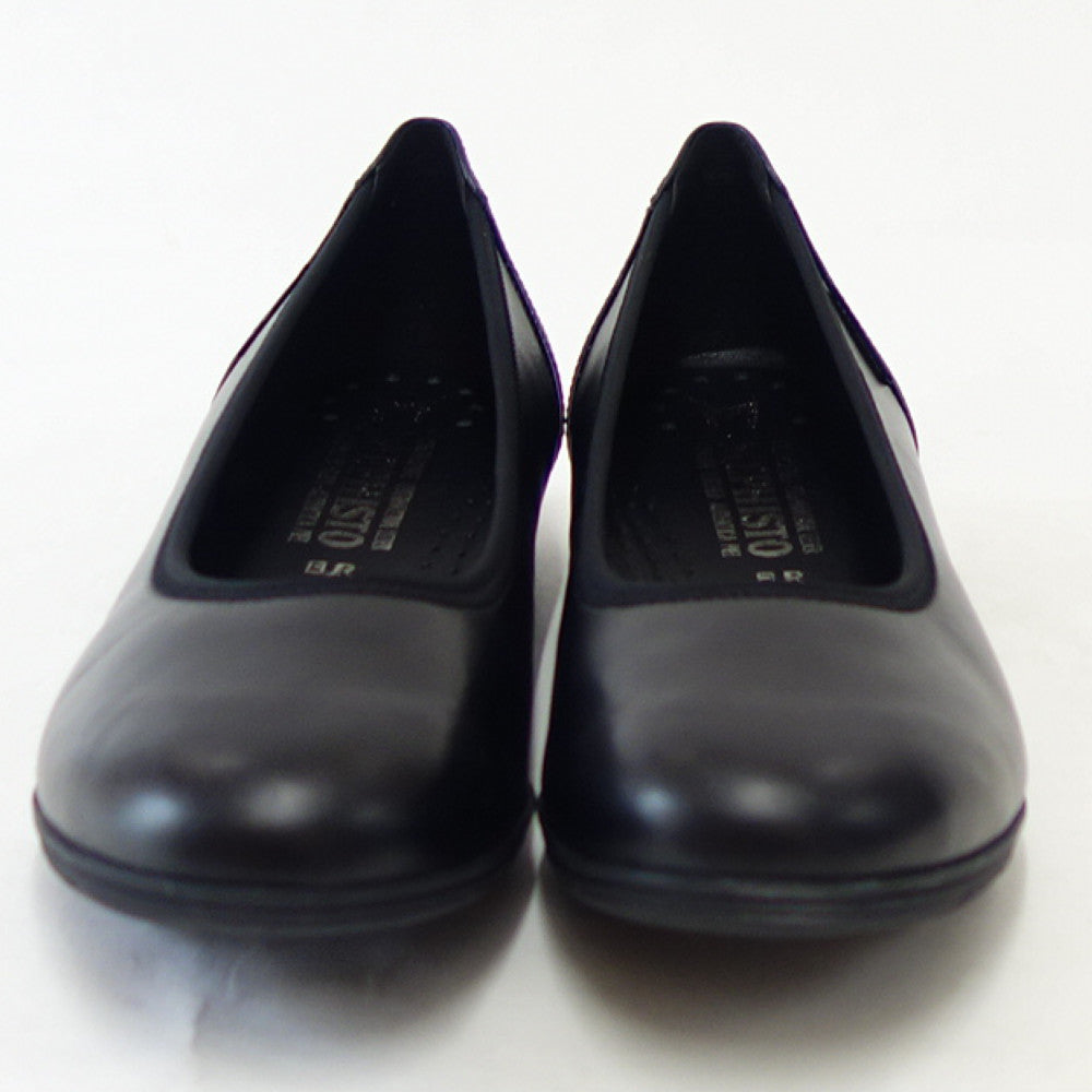 メフィストMEPHISTOEMILIE(エミリー)ブラック天然皮革バレエシューズウォーキングシューズスリッポン(レディース)「靴」正規品快適靴旅行