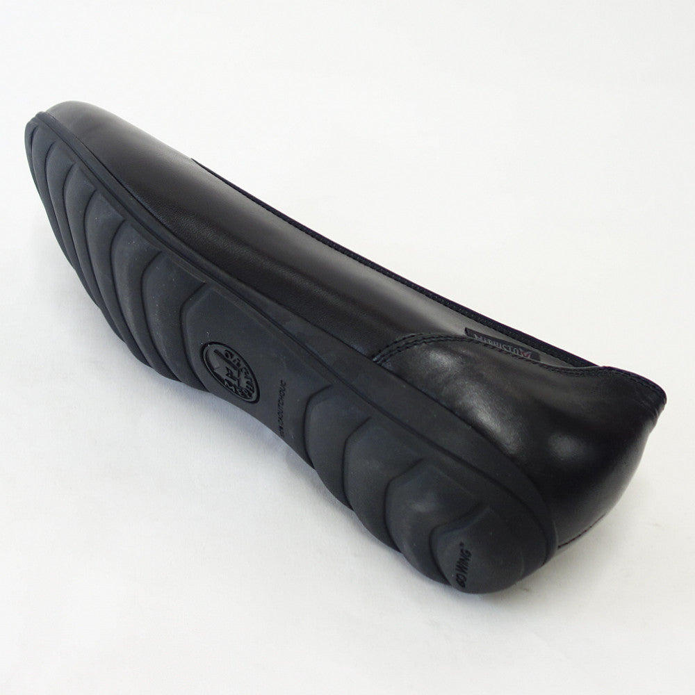 メフィストMEPHISTOEMILIE(エミリー)ブラック天然皮革バレエシューズウォーキングシューズスリッポン(レディース)「靴」正規品快適靴旅行