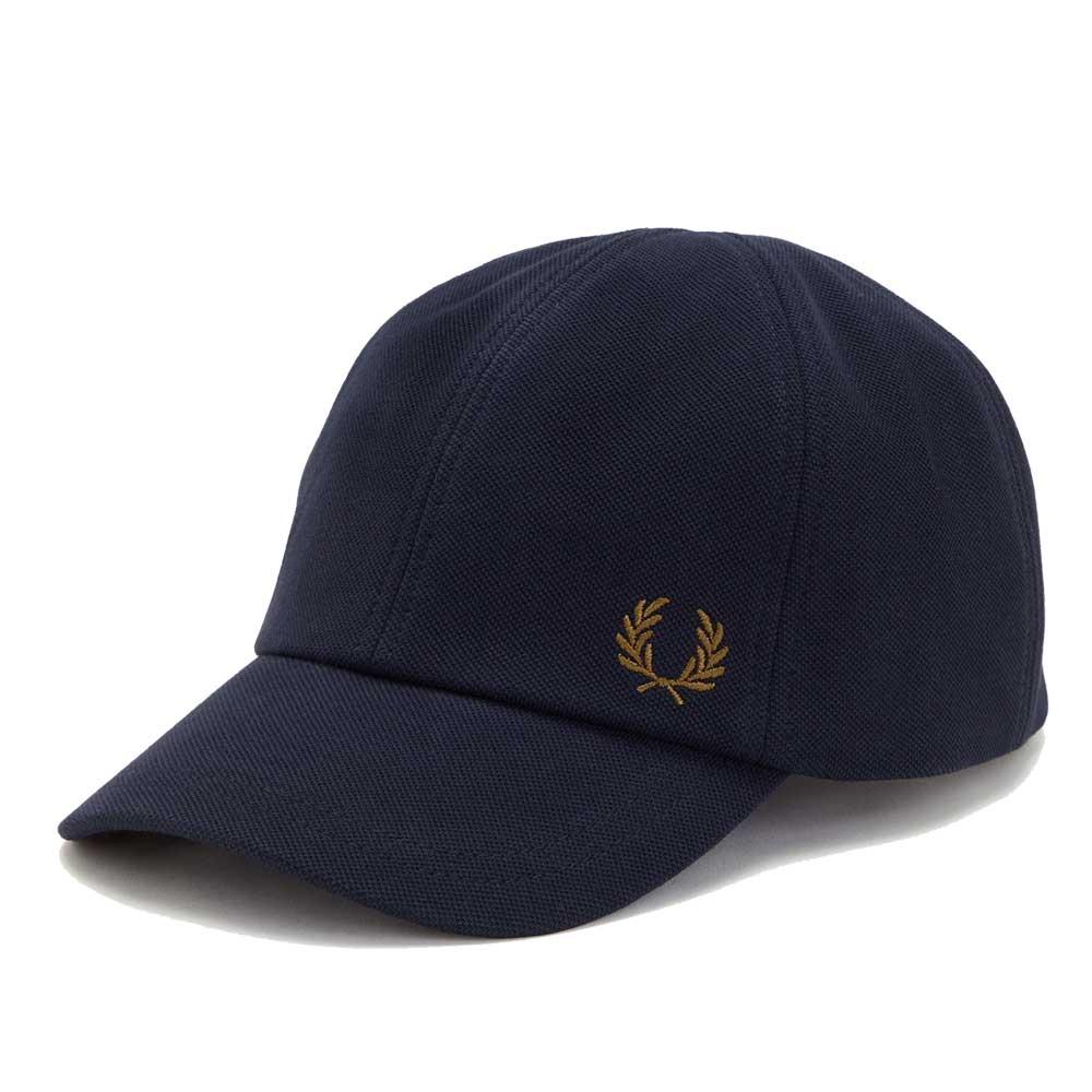 FRED PERRY フレッドペリー Pique Classic Cap HW6726(キャップ) ユニセックス フリーサイズ 帽子 カーブドバイザー ストラップ調整