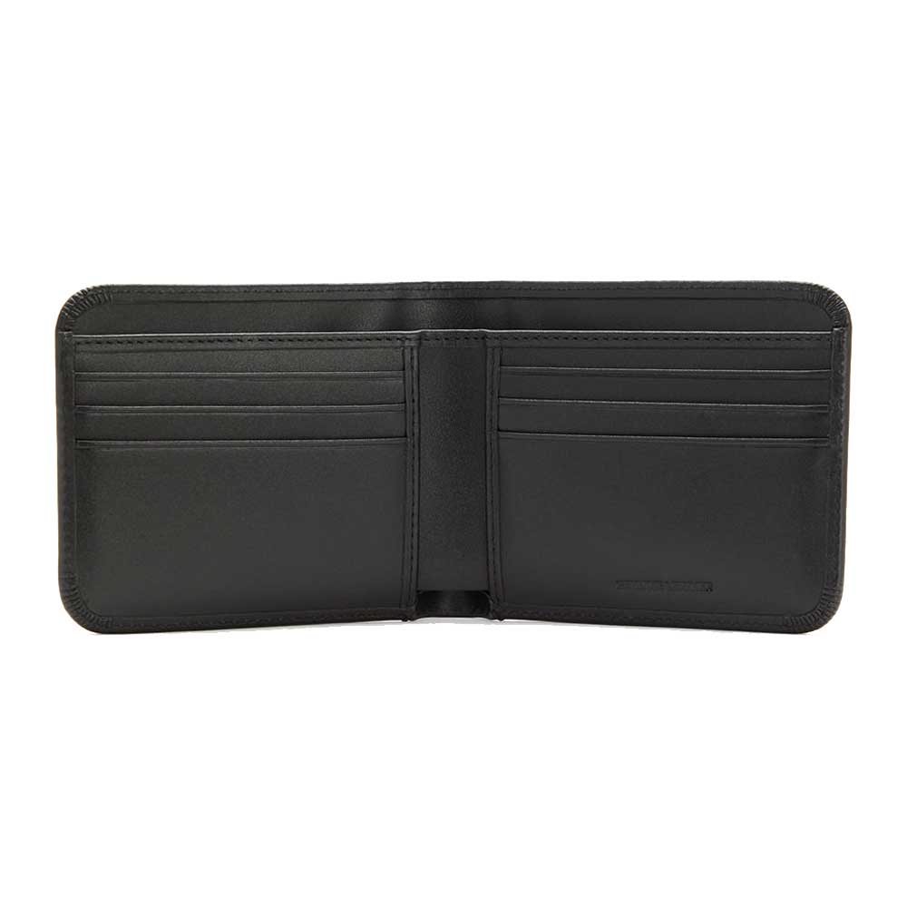 FREDPERRYフレッドペリーBurnishedLeatherBillfoldWalletL5322102(ブラック)天然皮革レザー財布二つ折りウォレットカードケース