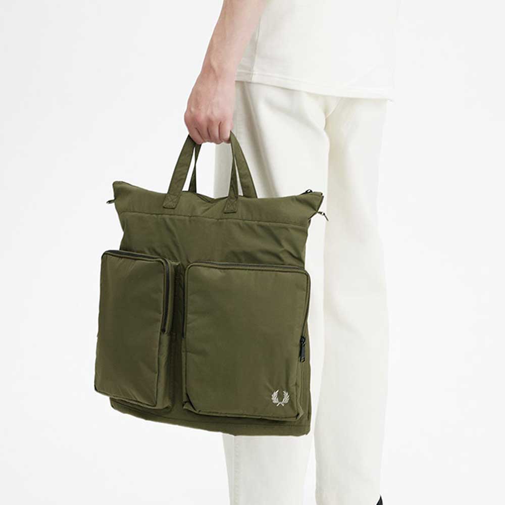 FREDPERRYフレッドペリーNylonHelmetBagL7265v71(UNIFORMGREEN/WARMGREY)ショルダーバッグボディバックハンドバッグ