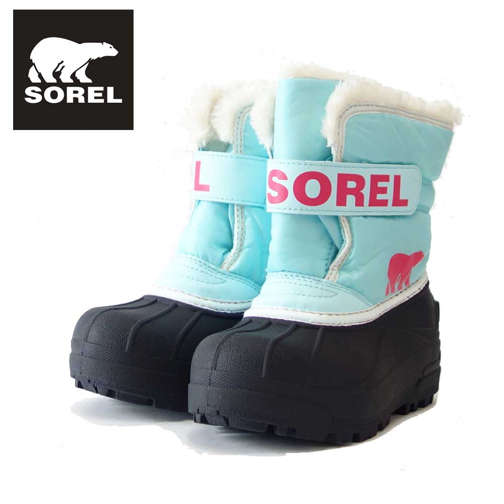 ソレル SOREL NC 1960(キッズ)チルドレンスノーコマンダー:Ocean Surf (428) 防水 ショートブーツ 「靴」
