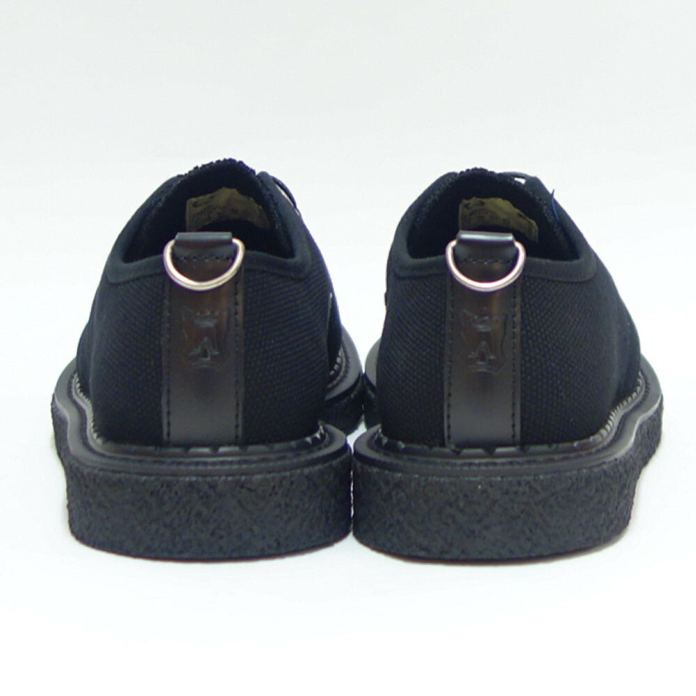 フレッドペリーFREDPERRYSB6335102(ユニセックス)FredPerry×GeorgeCoxMONKEYSHOEHVYCNVSカラー:ブラックレースアップクレープソール「靴」