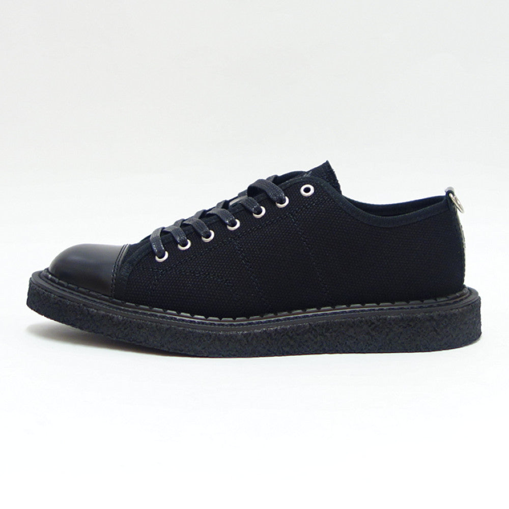 フレッドペリーFREDPERRYSB6335102(ユニセックス)FredPerry×GeorgeCoxMONKEYSHOEHVYCNVSカラー:ブラックレースアップクレープソール「靴」