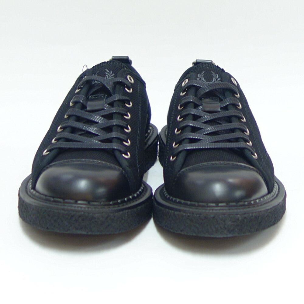 フレッドペリーFREDPERRYSB6335102(ユニセックス)FredPerry×GeorgeCoxMONKEYSHOEHVYCNVSカラー:ブラックレースアップクレープソール「靴」