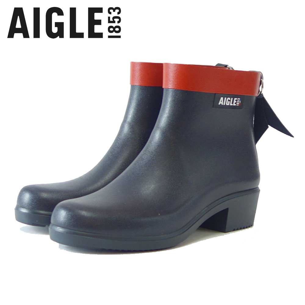 エーグル AIGLE ZZFNB28(レディース) ミリカ ボッティロン ラバーブーツ ハーフ丈 防水ブーツ ラバーソール フランス製 「靴」
