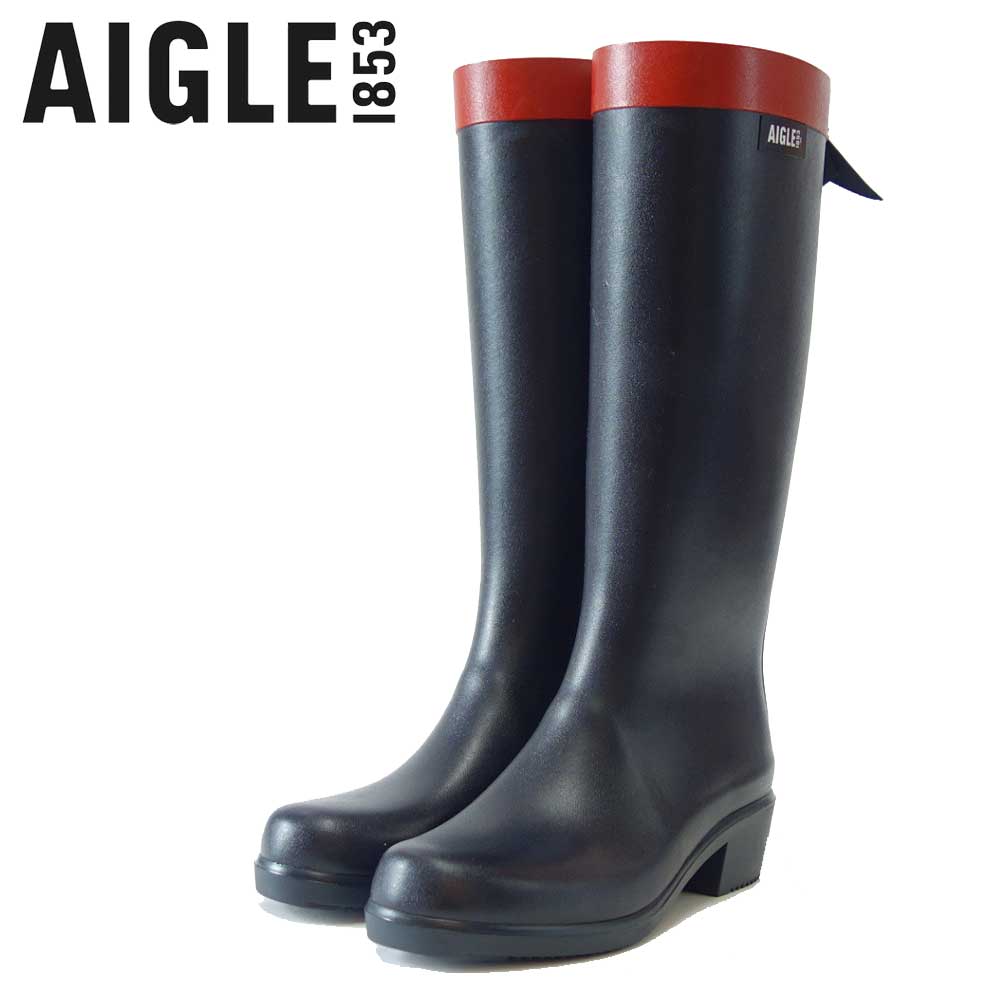 エーグル AIGLE ZZFNB66(レディース) ミリカ ラバーブーツ ロング 防水ブーツ ラバーソール フランス製 「靴」