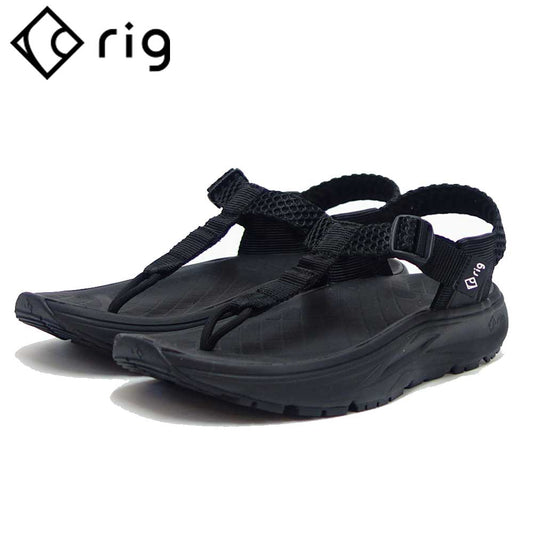 rig リグ mguu（ムグー） 0007 カラー：ブラック（ユニセックス） スポーツ サンダル 疲労回復 腰痛対策 リラックス効果 ストレス軽減「靴」
