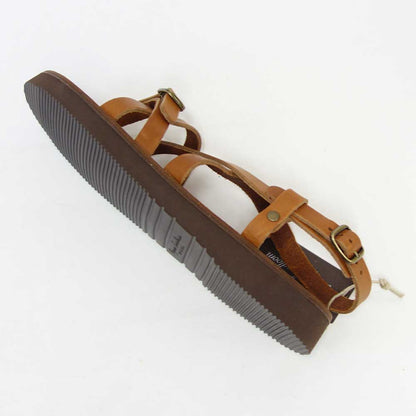 オーガニックハンドルーム Organic Handloom GAYA 001200 ブラウン  フラットサンダル  日本製 天然皮革「靴」