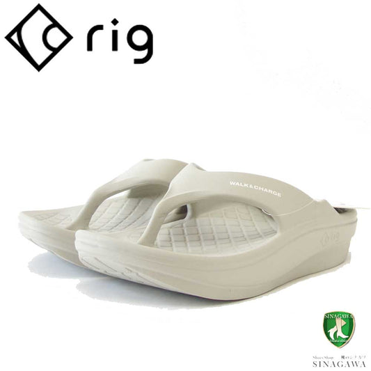 rig リグ Flip Flop 2.0（ユニセックス） 0012 カラー：グレー スポーツ サンダル 疲労回復 腰痛対策 リラックス効果 ストレス軽減「靴」