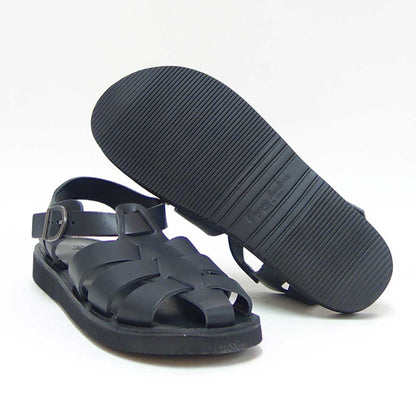 オーガニックハンドルーム Organic Handloom GURKHA 002009 ブラック  グルカサンダル  日本製 天然皮革「靴」