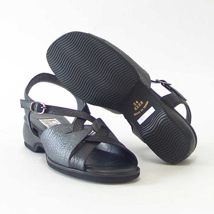 【SALE 30%OFF】 フィズリーン FIZZ REEN  0373 ブラック（レディースサンダル） ゆったりEEEEのバックストラップ（日本製） コンフォート カジュアル 4E 母の日 ギフト「靴」