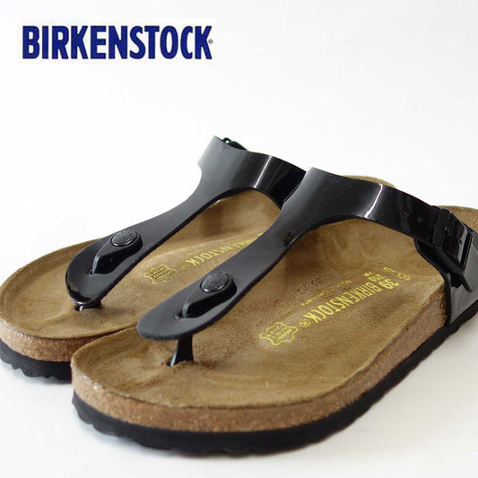 BIRKENSTOCK（ビルケンシュトック）GIZEH（ギゼ）レディース043661（ビルコフロー／ブラックパテント）ドイツ生まれの快適サンダル「靴」