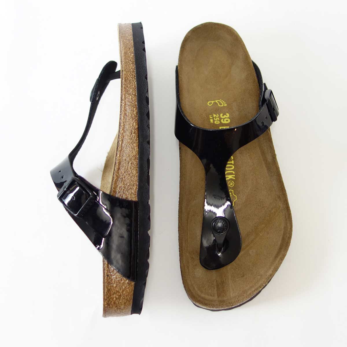 BIRKENSTOCK（ビルケンシュトック）GIZEH（ギゼ）レディース043661（ビルコフロー／ブラックパテント）ドイツ生まれの快適サンダル「靴」