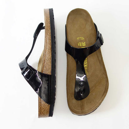 BIRKENSTOCK（ビルケンシュトック）GIZEH（ギゼ）レディース043661（ビルコフロー／ブラックパテント）ドイツ生まれの快適サンダル「靴」