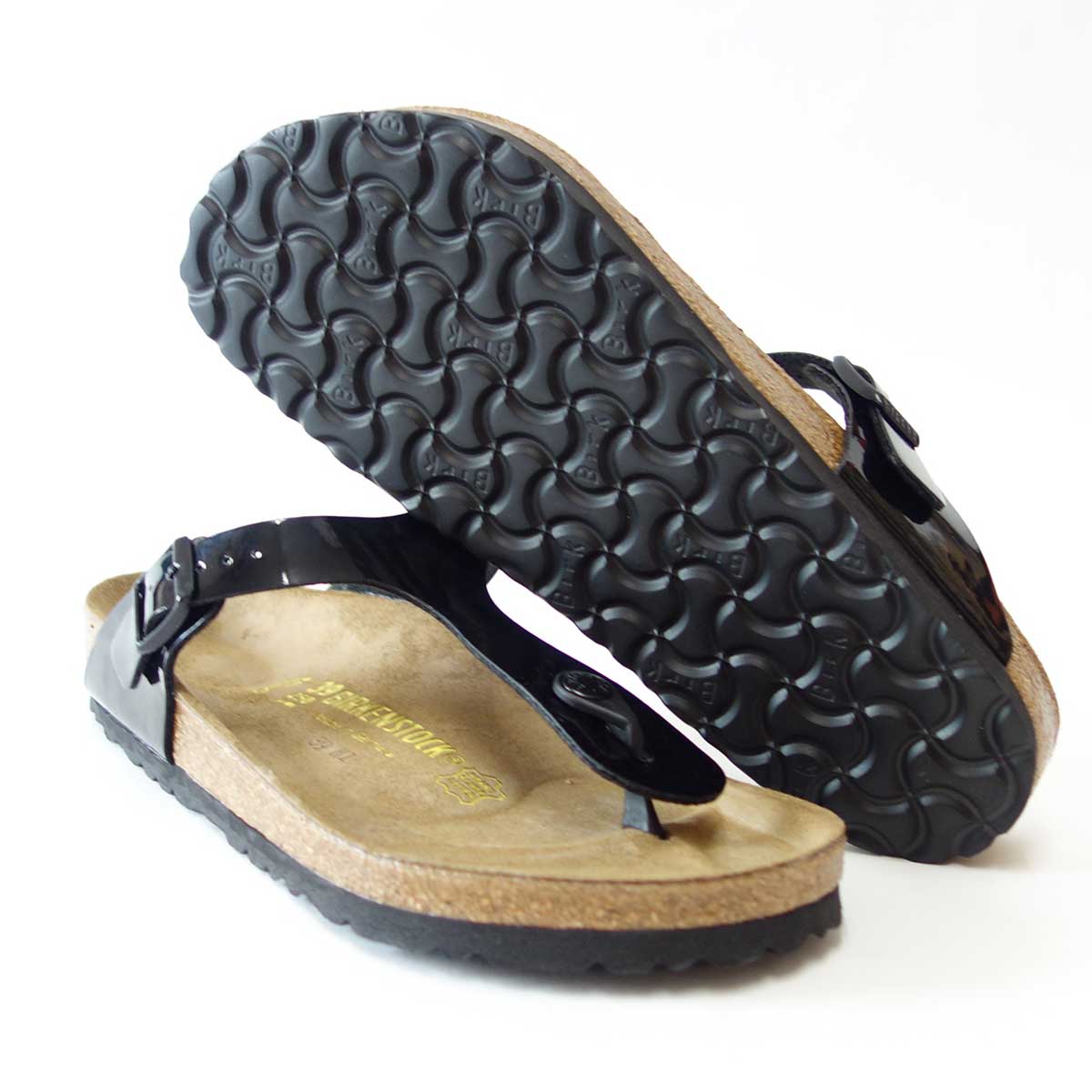 BIRKENSTOCK（ビルケンシュトック）GIZEH（ギゼ）レディース043661（ビルコフロー／ブラックパテント）ドイツ生まれの快適サンダル「靴」