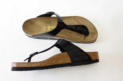 BIRKENSTOCK（ビルケンシュトック）GIZEH（ギゼ）レディース043661（ビルコフロー／ブラックパテント）ドイツ生まれの快適サンダル「靴」