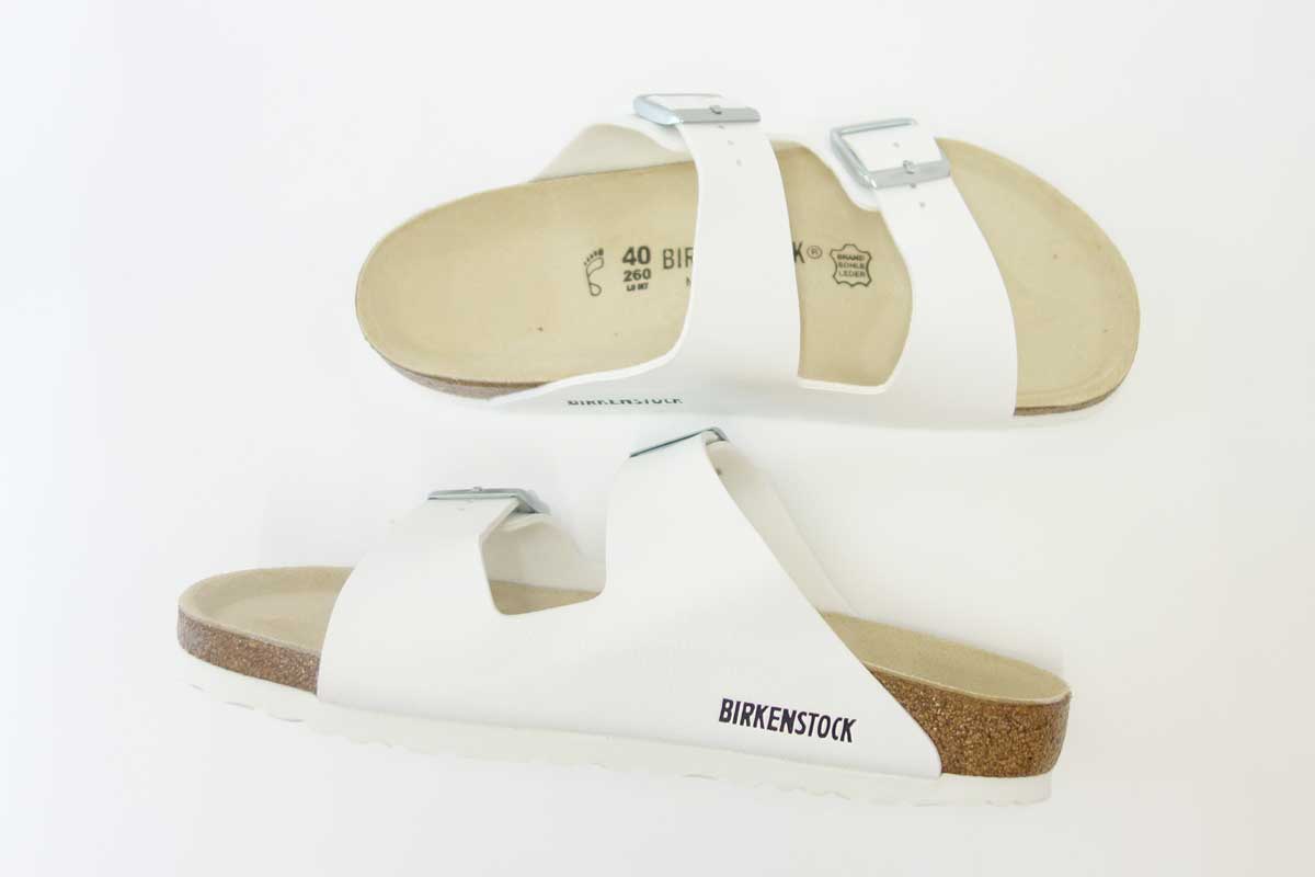 BIRKENSTOCK ビルケンシュトック ARIZONA（アリゾナ）ユニセックス  051733 ホワイト（ナローフィット 幅狭） ドイツ生まれの快適サンダル 「正規品」 「靴」