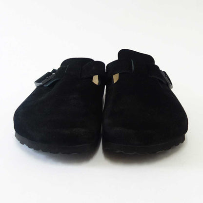 ビルケンシュトック BIRKENSTOCK Boston（ボストン）レディースサンダル 幅狭（ナローフィット） GC 060493（スエードレザー／ブラック） ドイツ生まれの快適クロッグ（正規輸入品） 「靴」