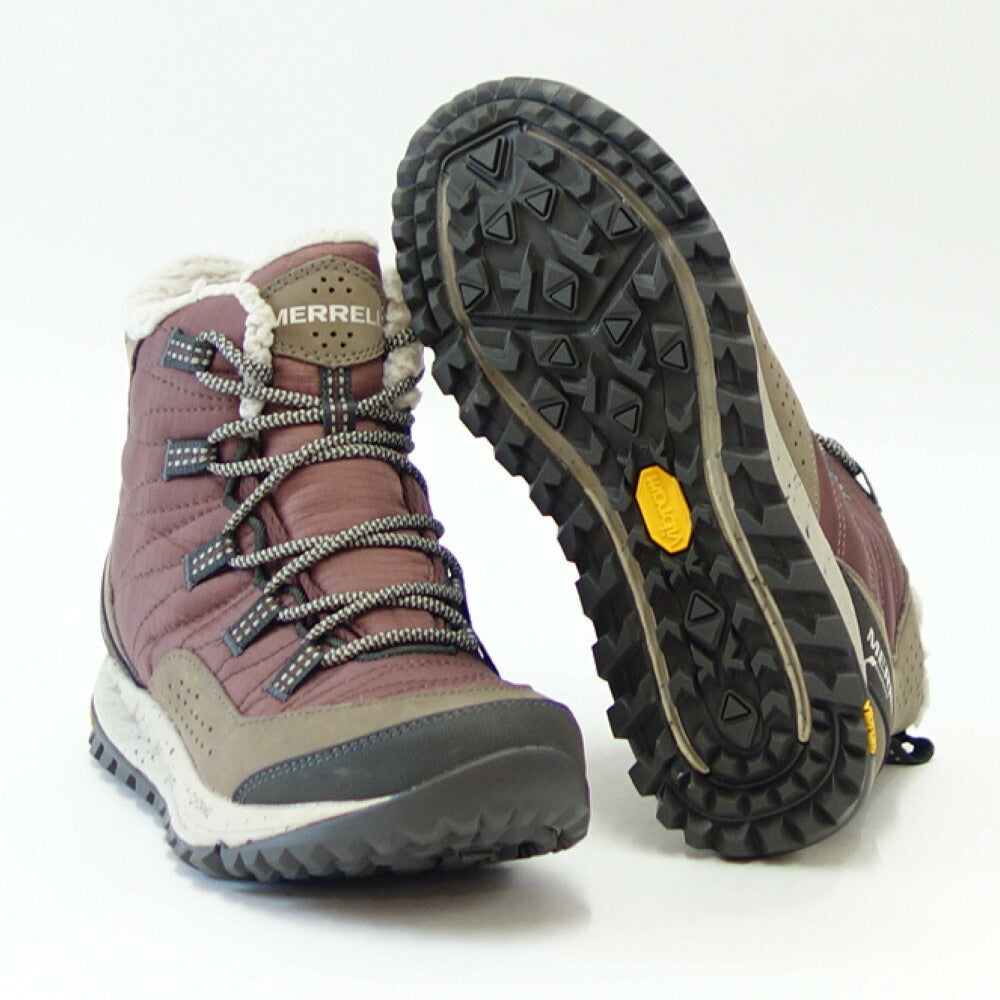 【SALE 30%OFF】 MERRELL メレル アントラ スニーカー ブーツ（レディース） 066930  MARRON 防水 ウォーキング  高機能ビブラムソール 新感覚コンフォートスニーカー 「靴」