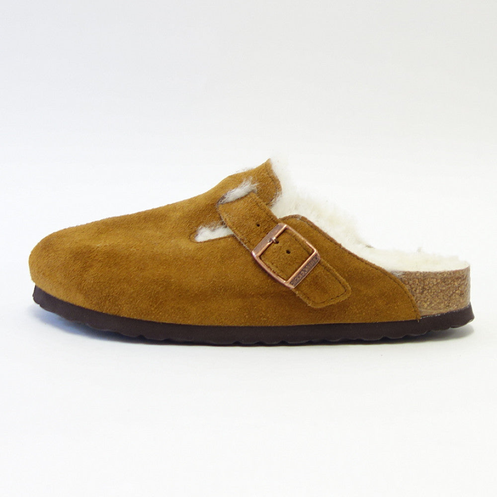 ビルケンシュトック BIRKENSTOCK Boston VL/Fell（ボストン）幅狭（ナローフィット） 1001141（スエードレザー／ミンク）（ラムスキンボア） サボ クロッグ ドイツ製快適サンダル 「靴」