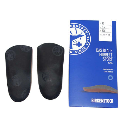 ビルケンシュトック BIRKENSTOCK インソール  ブルーフットベッド スポーツ カラー：ブラック 1001181（幅狭）コルク製フットベッド（ドイツ製）