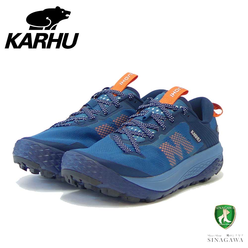 カルフ KARHU イコニ トレイル 100344 セットセイル／H.パンプキン（メンズ） IKONI TRAIL WR 山歩き 登山靴 アウトドア ランニングシューズ  ウォーキング 軽量スニーカー「靴」