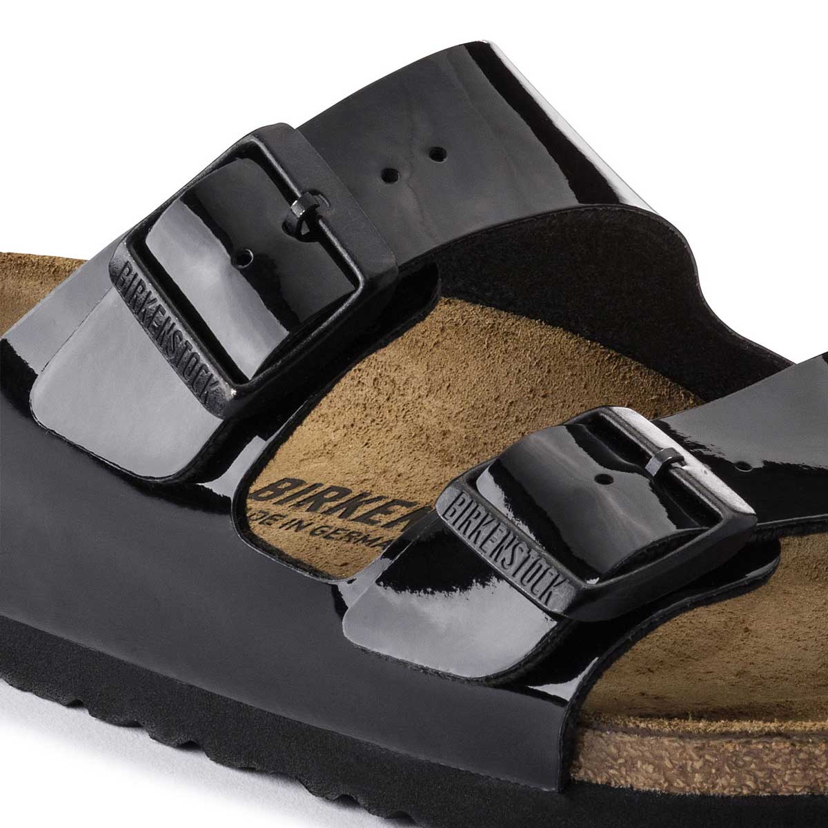 ビルケンシュトック BIRKENSTOCK ARIZONA（アリゾナ）<br>GC 1005292 ブラック パテント（ビルコフロー）<BR>（レディース サンダル）「正規輸入品」ドイツ生まれの快適サンダル<br>「靴」