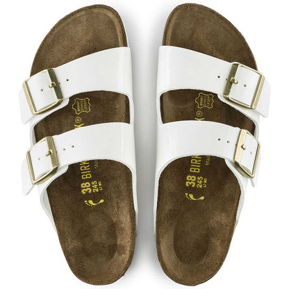 ビルケンシュトック BIRKENSTOCK ARIZONA（アリゾナ）<br>GC 1005294 ホワイトパテント（ビルコフロー）<BR>（レディース サンダル）「正規輸入品」ドイツ生まれの快適サンダル<br>「靴」