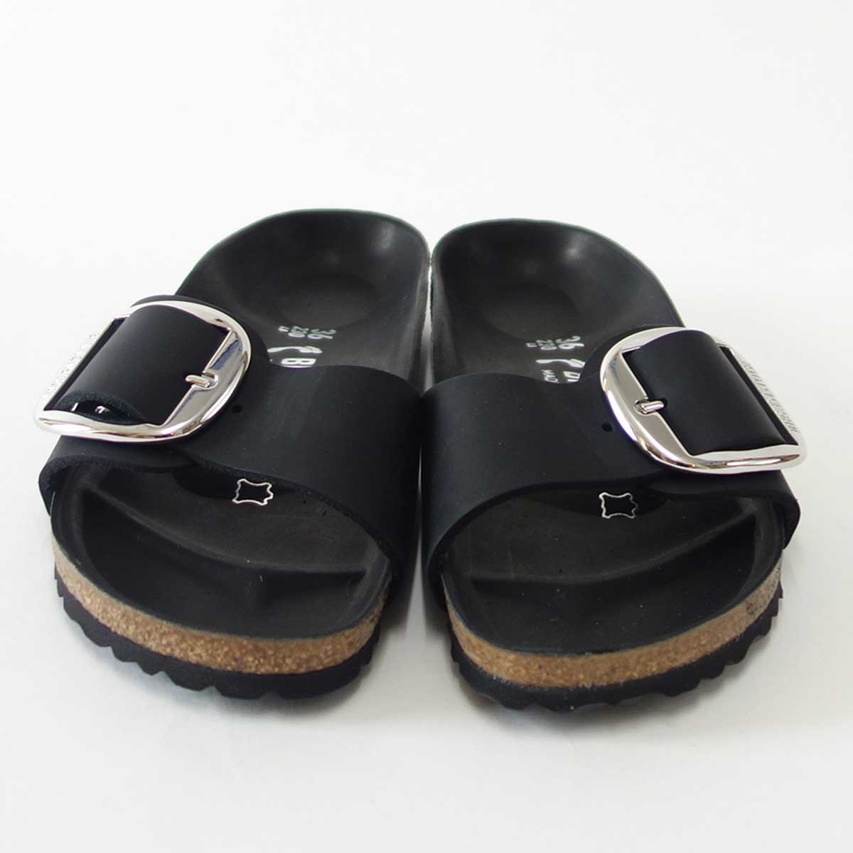 BIRKENSTOCKビルケンシュトックMADRIDBigBuckle（マドリッド）GC1006523オイルドレザー／ブラック（レディース）「正規輸入品」ドイツ生まれの快適サンダル「靴」