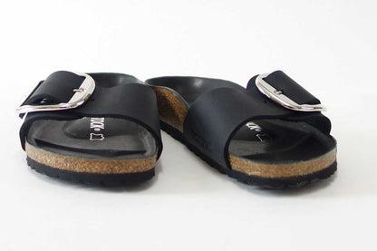 BIRKENSTOCKビルケンシュトックMADRIDBigBuckle（マドリッド）GC1006523オイルドレザー／ブラック（レディース）「正規輸入品」ドイツ生まれの快適サンダル「靴」