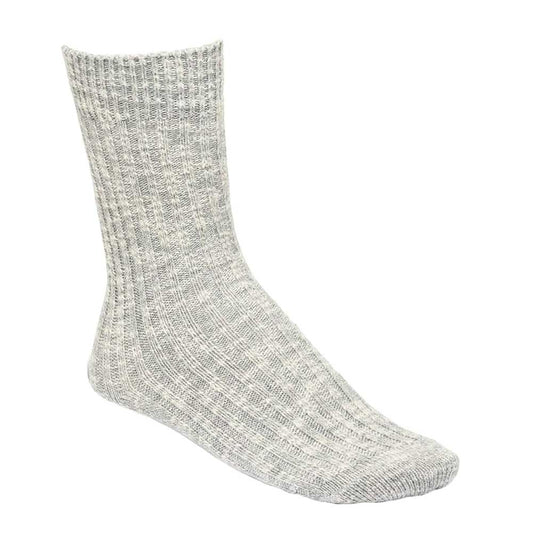 BIRKENSTOCK ビルケンシュトック COTTON SLUB SOCKS（コットンスラブソックス） グレー／ホワイト 包み込まれるような優しいソックス 1008032/1008060