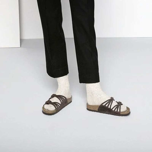 BIRKENSTOCKビルケンシュトックCOTTONSLUBSOCKS（コットンスラブソックス）ベージュ／ホワイト包み込まれるような優しいソックス1008033/1008061