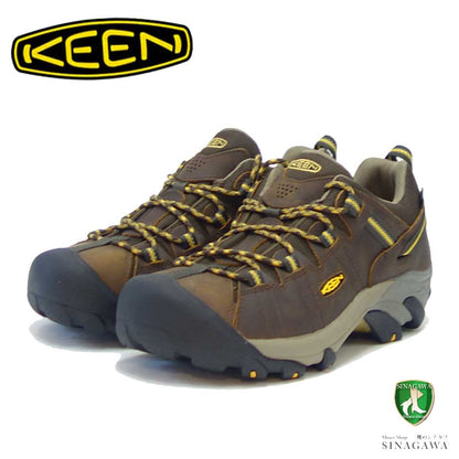 KEEN キーン TARGHEE 2 ターギー 2   1008417（メンズ）カラー：Cascade Brown / Golden Yellow アウトドア ウォータープルーフ スニーカー ウォーキング「靴」