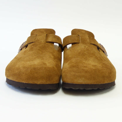 ビルケンシュトック BIRKENSTOCK Boston SFB（ボストン） ソフトフットベッド レディース 幅狭（ナローフィット） 1009543（スエードレザー／ミンク） サボ クロッグ ドイツ製快適サンダル 「靴」