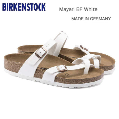BIRKENSTOCKビルケンシュトックMAYARI（マヤリ）ホワイト1014190（レギュラーフィット幅広）レディースサンダルミュールクロッグコンフォートドイツ製「正規品」「靴」