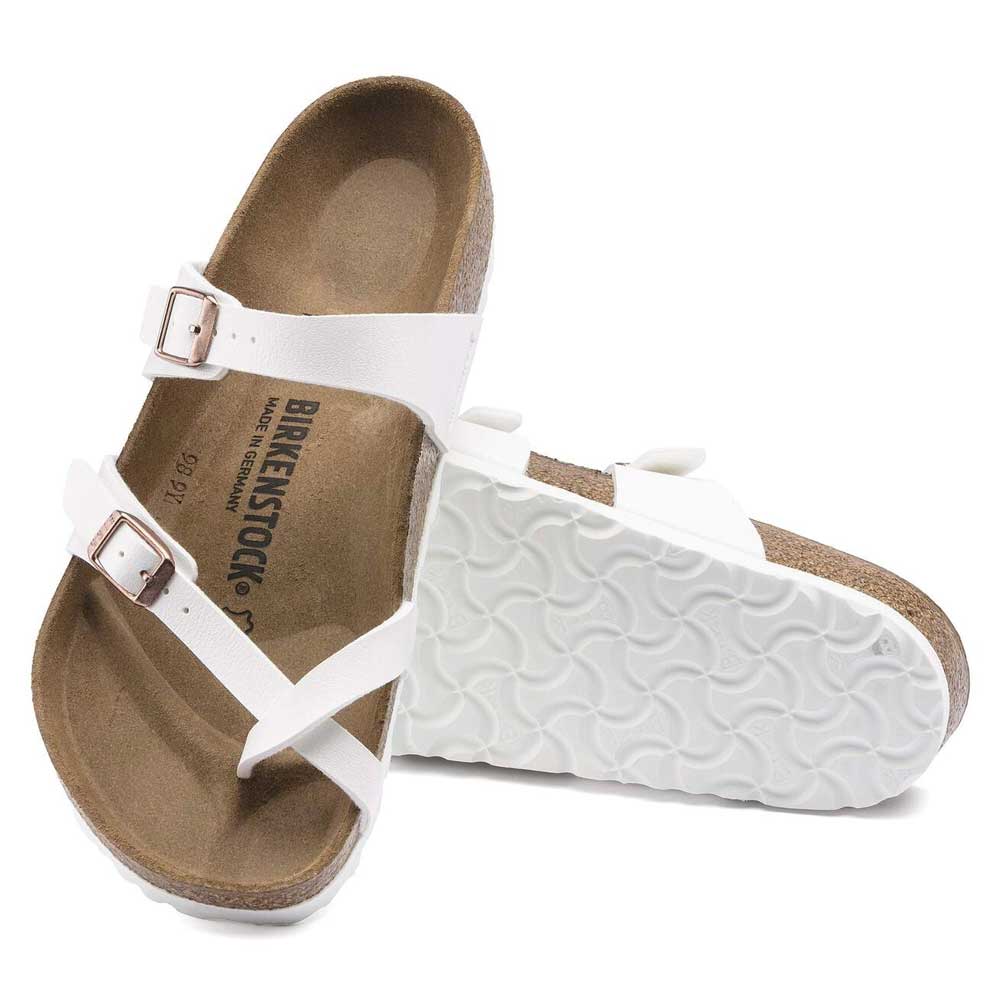 BIRKENSTOCKビルケンシュトックMAYARI（マヤリ）ホワイト1014190（レギュラーフィット幅広）レディースサンダルミュールクロッグコンフォートドイツ製「正規品」「靴」