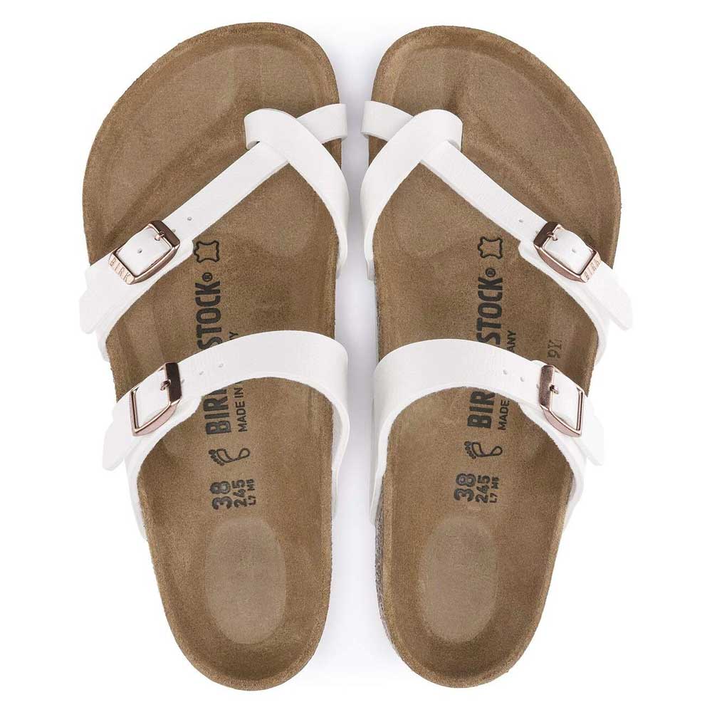 BIRKENSTOCKビルケンシュトックMAYARI（マヤリ）ホワイト1014190（レギュラーフィット幅広）レディースサンダルミュールクロッグコンフォートドイツ製「正規品」「靴」