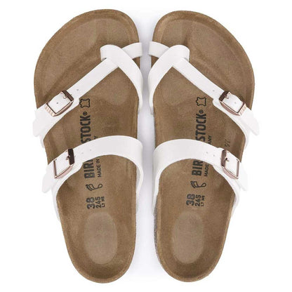 BIRKENSTOCKビルケンシュトックMAYARI（マヤリ）ホワイト1014190（レギュラーフィット幅広）レディースサンダルミュールクロッグコンフォートドイツ製「正規品」「靴」