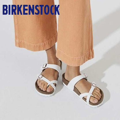 BIRKENSTOCKビルケンシュトックMAYARI（マヤリ）ホワイト1014190（レギュラーフィット幅広）レディースサンダルミュールクロッグコンフォートドイツ製「正規品」「靴」