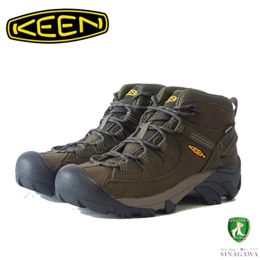 KEEN キーン TARGHEE 2 MID WP ターギー 2 ミッド ウォータープルーフ  1017346（メンズ）カラー：Canteen / Dark Olive アウトドア ウ防水 スニーカー ウォーキング「靴」