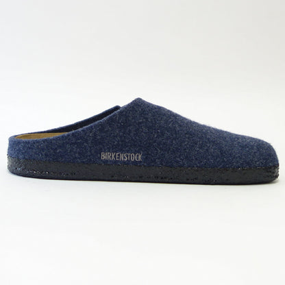 ビルケンシュトック BIRKENSTOCK Zermatt Rivet（ツェルマット）幅広（レギュラーフィット） 1017519（ウールフェルト／ダークブルー）メンズ イタリア製 室内履き「靴」